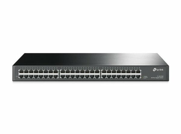 HARDWARE-FUNKTIONEN Standards und Protokolle IEEE802.3iIEEE802.3uIEEE802.3abIEEE802.3x Schnittstelle 48 10/100/1000Mbit/s-RJ45-Ports mit Autoabstimmung und Auto-MDI/MDIX Kabel 10BASE-T: UTP-Kabel der Kategorie 3 oder höher (maximal 100m)100BASE-TX: UTP-Kabel der Kategorie 5 oder höher (maximal 100m)1000BASE-T: UTP-Kabel der Kategorie 6 oder höher (maximal 100m) Anzahl Lüfter 2 Physischer Diebstahlschutz No Spannungsversorgung 100..240V/50..60Hz Wechselspannung Energieverbrauch Maximum: 29