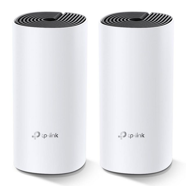 TP-Link Deco M4(2-Pack) WLAN-Router, AC1200 Dual Band Router und Repeater Reichweite bis zu 260 m², Weiß