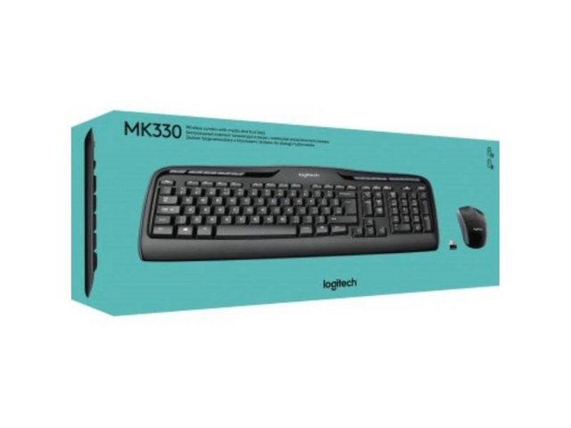 LOGITECH 920-008533 Logitech Tastatur-Maus-Set MK330 QWERTZ Windows® universell Das kabellose Tastatur-Maus-Set · das die Logitech UnifyingT-Technologie zu einem erschwinglichen Preis an Ihrem Arbeitsplatz verfügbar macht. Über den winzigen USB-Empfänger