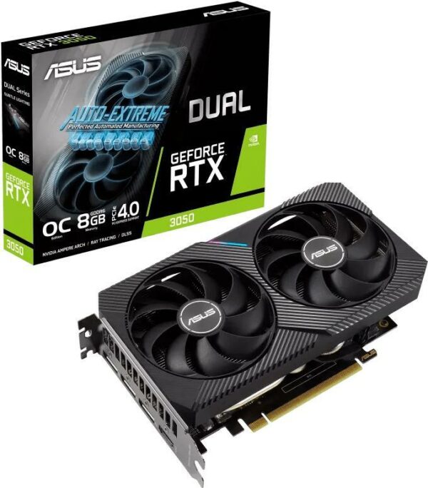 Kurzinfo: ASUS Dual GeForce RTX 3050 OC Edition - Grafikkarten - GF RTX 3050 - 8 GB GDDR6 - PCIe 4.0 - HDMI