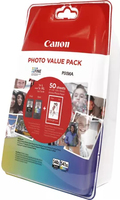 Canon PG-540L/CL-541XL Photo Value Pack – Glänzend – 2er-Pack – Hohe Ergiebigkeit – Schwarz, Farbe (Cyan, Magenta, Gelb) – original – Blisterverpackung – Tintenbehälter- / Papierpaket – für PIXMA MG3150, MG3550, MG3650, MG4250, MX395, MX455, MX475, MX525, MX535, TS5150, TS5151 (5224B007)