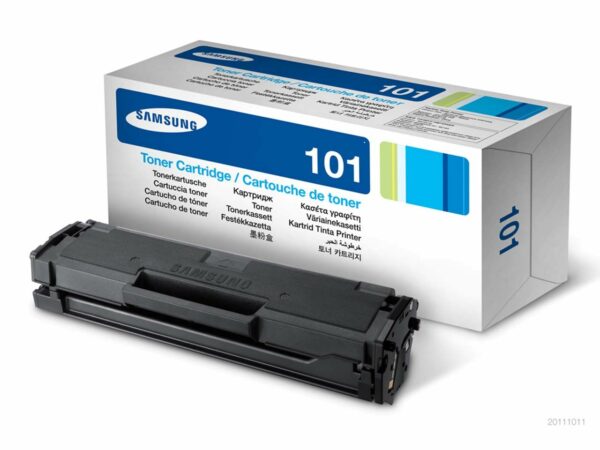 Mit der originalen Tonerkartusche MLT-D101S von Samsung erzielen Sie auf Ihrem Laserdrucker stets beste Druckergebnisse. Seite für Seite wird gestochen scharf und in Topqualität wiedergegeben. So können Sie Texte und Grafiken professionell präsentieren! Der Toner reicht aus für bis zu 1.500 Seiten bei 5 % Schwärzung. Farbe schwarz.