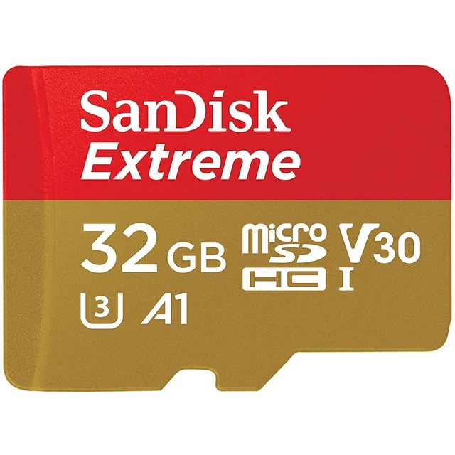 Sandisk microSDHC Extreme – Speicherkarte & Adapter – 32 GB Speicherkarte (32 GB GB)