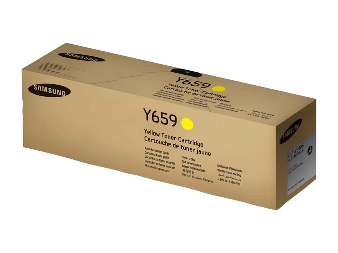 Der originale Samsung Toner CLT-Y659S druckt Bilder