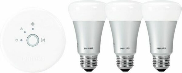 Philips hue - LED personal wireless lighting - 3 x 9W A60 E27 - Starter Kit inkl. hue Bridge[Energieklasse A+