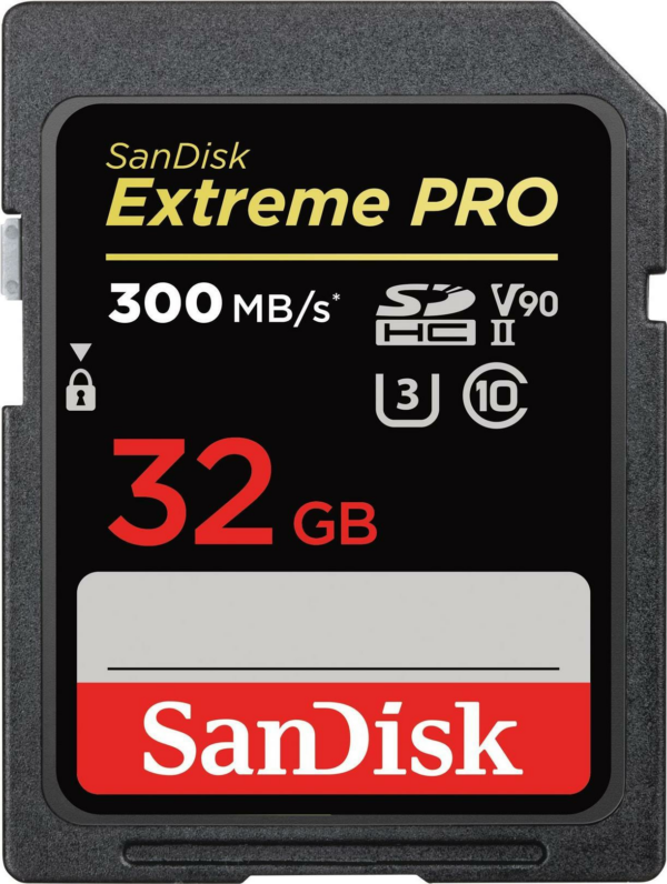 Kurzinfo: SanDisk Extreme Pro - Flash-Speicherkarte - 32 GB - UHS-II U3 / Class10 - 1733x/2000x - SDHC UHS-II Gruppe Flash-Speicher Hersteller SanDisk Hersteller Art. Nr. SDSDXDK-032G-GN4IN Modell Extreme Pro EAN/UPC 0619659186586 Produktbeschreibung: SanDisk Extreme Pro - Flash-Speicherkarte - 32 GB - SDHC UHS-II Produkttyp Flash-Speicherkarte Formfaktor SDHC UHS-II Speicherkarte Speicherkapazität 32 GB Geschwindigkeit UHS-II U3 / Class10 - 1733x/2000x Software inbegriffen RescuePRO Deluxe (1-Jahr-Download) Ausführliche Details Allgemein Produkttyp Flash-Speicherkarte Speicherkapazität 32 GB Kompatibilität Nicht spezifisch Speicher Geschwindigkeit 1733x/2000x Geschwindigkeitsklasse UHS-II U3 / Class10 Lesegeschwindigkeit Bis zu 300 MB/s Schreibgeschwindigkeit Bis zu 260 MB/s Formfaktor SDHC UHS-II Speicherkarte Besonderheiten Stoßfest