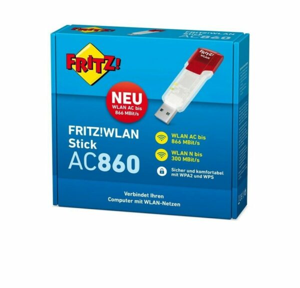 6490 und 3490. Daneben beherrscht der Stick sämtliche älteren WLAN-Standards und eignet sich somit für den Aufbau einer WLAN-Verbindung zu allen gängigen Routern. Mit einer Übertragungsgeschwindigkeit von bis zu 866 MBit/s im AC-Standard erreicht der WLAN-Stick vielfach höhere Datenraten als WLAN-Adapter älterer Generationen. Dank modernster Funktechnologie erhöht sich auch die Reichweite deutlich. Die alternative Nutzung des WLAN N-Funks mit bis zu 300 MBit/s (2