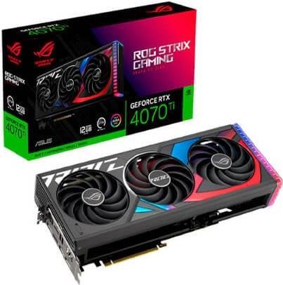 ASUS ROG -STRIX-RTX4070TI-12G-GAMING NVIDIA GeForce RTX 4070 Ti 12 GB GDDR6X (90YV0II1-M0NA00)