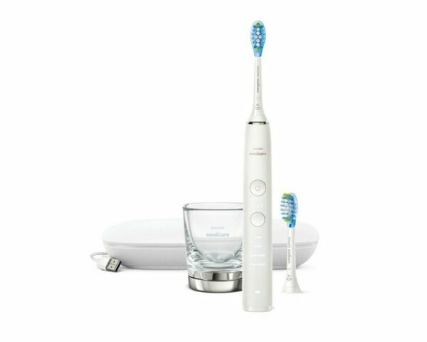 Philips Sonicare DiamondClean Premium weiß HX 9913/17 Schallzahnbürste Plaque-Entfernung Lade-Glas Andruck-Kontrolle Verfärbungen Reise-Etui Putz-ProgrammeWeißere Zähne nach nur einem TagDie beste Philips Sonicare Leistung für weiße Zähne mit unserer elegantesten elektrischen Sonicare Schallzahnbürste. Wechseln Sie zur Philips Sonicare Zahnbürste.Genießen Sie ein elegantes und benutzerfreundliches DesignEinfaches Aufladen und stilvoller StartDiamondClean Benutzer erleben eine verbesserte MundgesundheitEffektiv gegen Plaque