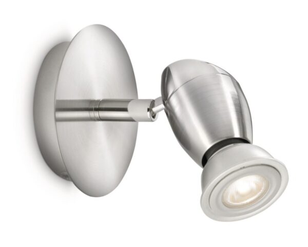 Philips Chestnut 556901716 / 8718291432302 - Farbe: Metallisch - Material: Metall - Fassung: GU10 Leistung: max. 50W LED - Schutzart: IP20 - Dimmer - Höhe: 10