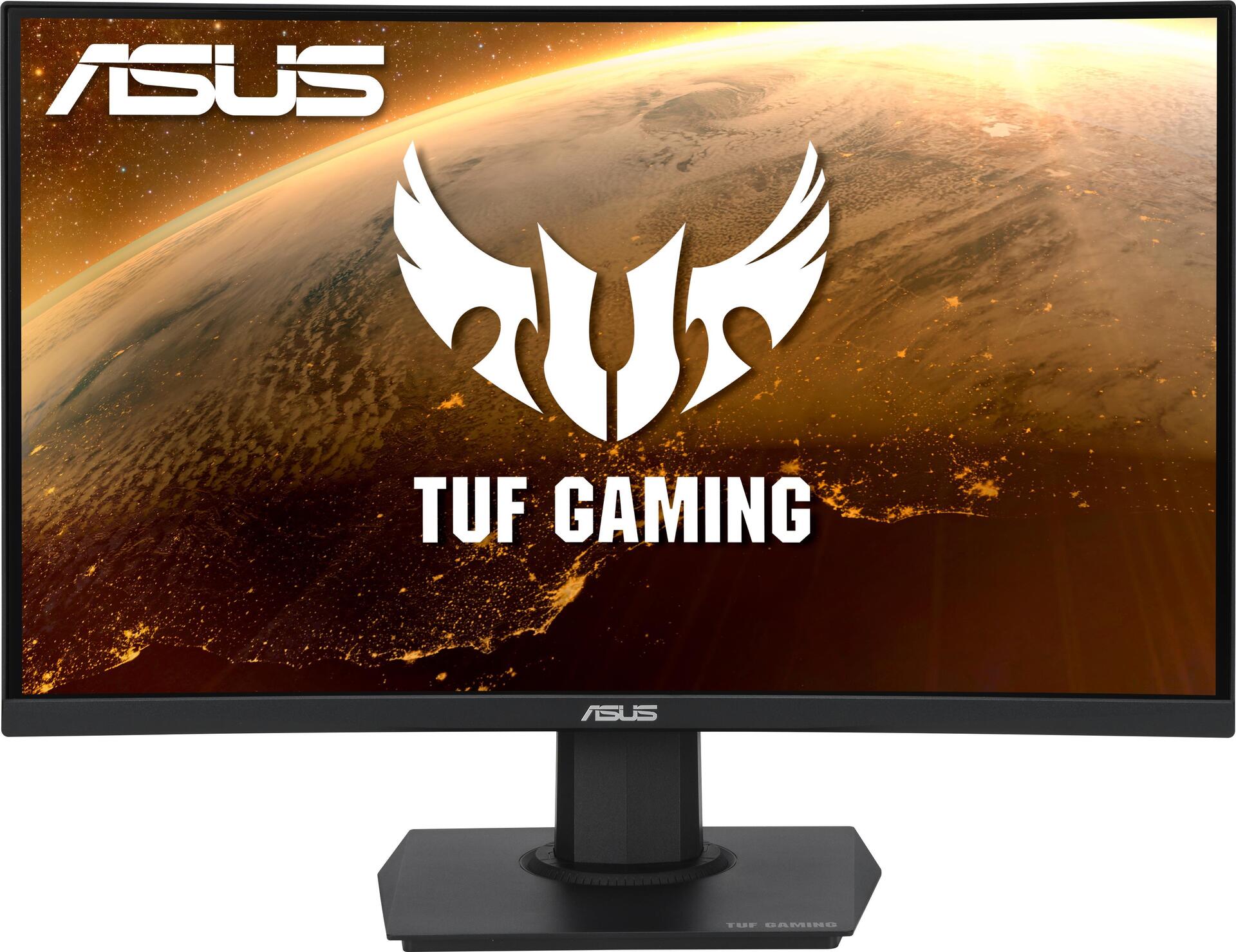 ASUS TUF Gaming VG24VQE – LED-Monitor – gebogen – 59.9 cm (23.6) – 1920 x 1080 Full HD (1080p) @ 165 Hz – VA – 250 cd/m² – 3000:1 – 1 ms – 2xHDMI, DisplayPort – Lautsprecher – Schwarz