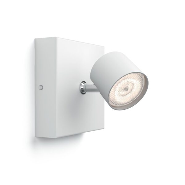 Philips Star 5624031P0 / 8718696154625 - Farbe: Weiß - Material: Metall - Fassung: fest verbaut Leistung: max. 4.5W LED - Schutzart: IP20 - Dimmer - Höhe: 8