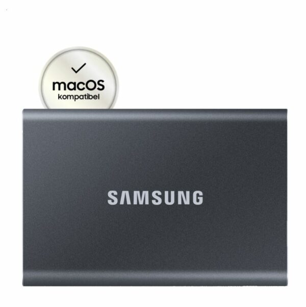 Kurzinfo: Samsung Portable SSD T7 MU-PC1T0T - Solid-State-Disk - verschlüsselt - 1 TB - extern (tragbar) - USB 3.2 Gen 2 (USB-C Steckverbinder) - 256-Bit-AES - Titan Gray Gruppe Festplatten Hersteller Samsung Hersteller Art. Nr. MU-PC1T0T/WW EAN/UPC 8806090351679 Produktbeschreibung: Samsung Portable SSD T7 MU-PC1T0T - Solid-State-Disk - 1 TB - USB 3.2 Gen 2 Typ Solid-State-Disk - extern (tragbar) - stoßfest