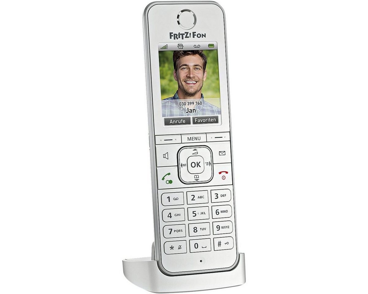 AVM FRITZ!FON C6 Schnurloses DECT-Telefon (für Telefonie und Smart Home)