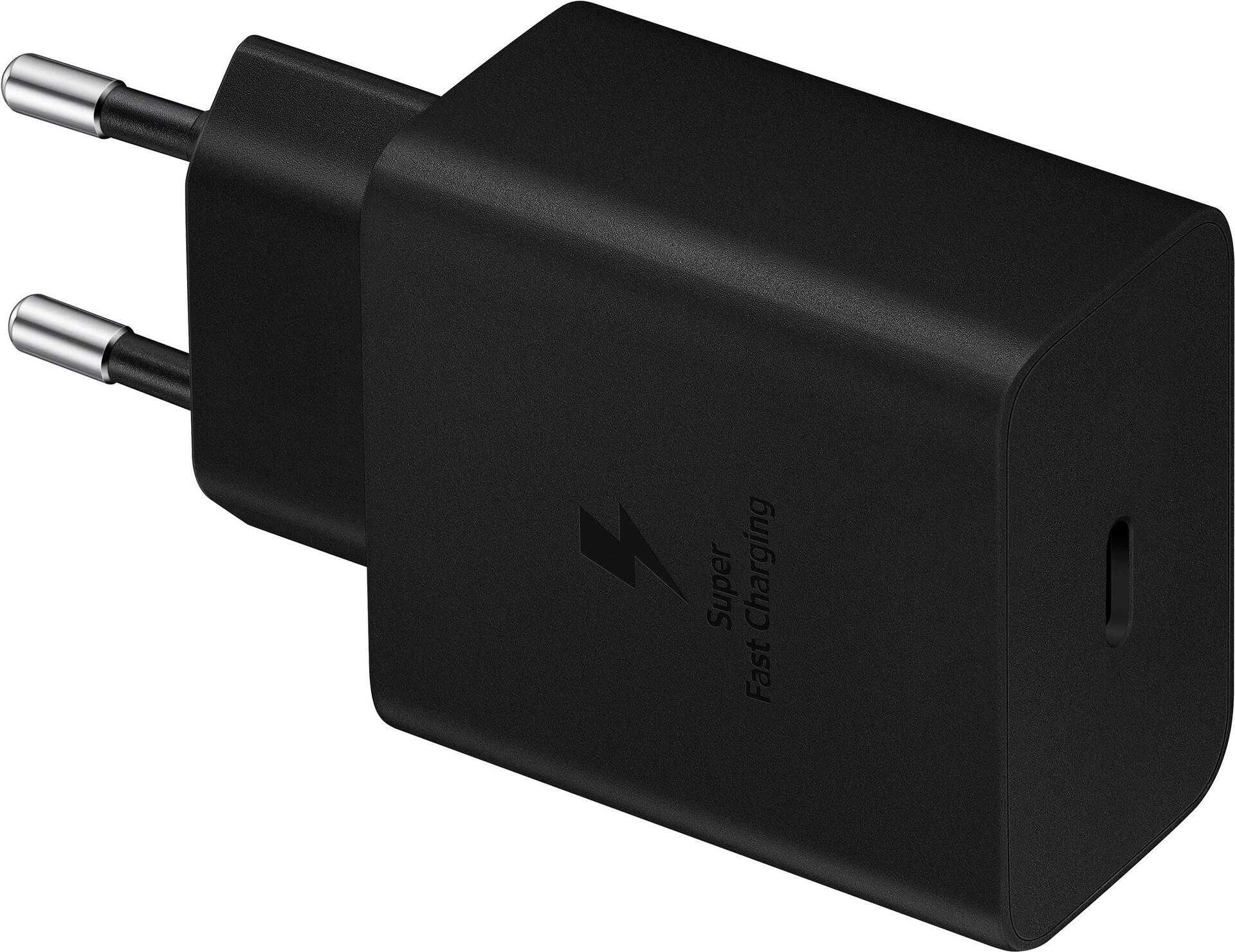 Samsung EP-T4510 – Netzteil – 45 Watt – 3 A – PD 3.0, SFC 2.0 (USB-C) – auf Kabel: USB-C – Schwarz