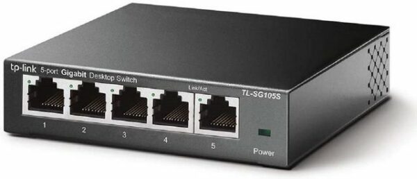 TP-Link TL-SG105S Desktop Switch 5-Port Gigabit Ethernet Netzwerk 100/1000Mbit/sWas dieses Produkt kann?Der TP-Link 5-Port 10/100 /1000Mbit/s Desktop-Switch bietet Ihnen eine einfache Möglichkeit