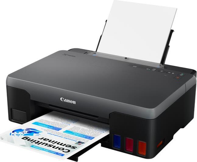 Kurzinfo: Canon PIXMA G1520 - Drucker - Farbe - Tintenstrahl - refillable - A4/Legal - bis zu 9.1 ipm (einfarbig)/ bis zu 5 ipm (Farbe) - Kapazität: 100 Blätter - USB 2.0 Gruppe Drucker Hersteller Canon Hersteller Art. Nr. 4469C006 Modell PIXMA G1520 EAN/UPC 4549292168365 Produktbeschreibung: Canon PIXMA G1520 - Drucker - Farbe - Tintenstrahl Druckertyp Fotodrucker - Tintenstrahl - Farbe Gewicht 4.8 kg Tintenstrahl-Technologie Canon FINE (Full-lithography Inkjet Nozzle Engineering) Nachfüllbarer Behälter Yes Unterstützte Tintenpalette (Farben) 4 Farben - Cyan