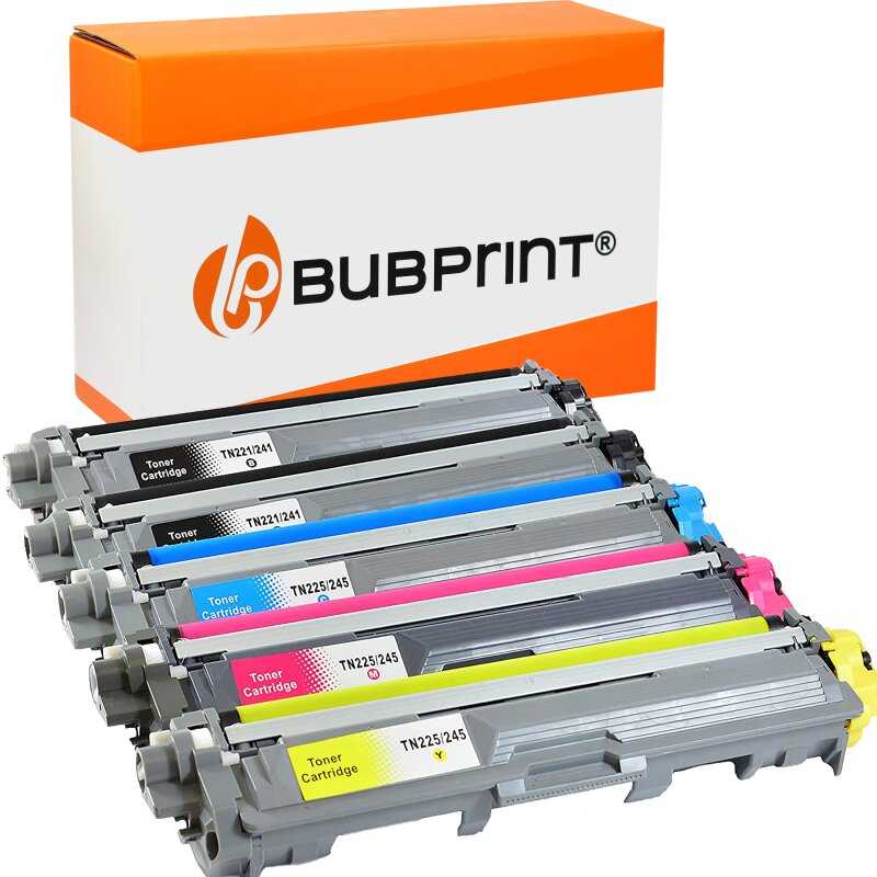 Bubprint 5er-Pack Bubprint Kompatibel Toner für Brother TN-241 TN-245 für DCP-9022CDW 9017CDW 9020CDW, MFC-9332CDW 9142CDN 9140CDN 9342CDW, HL-3142CW 3140CW