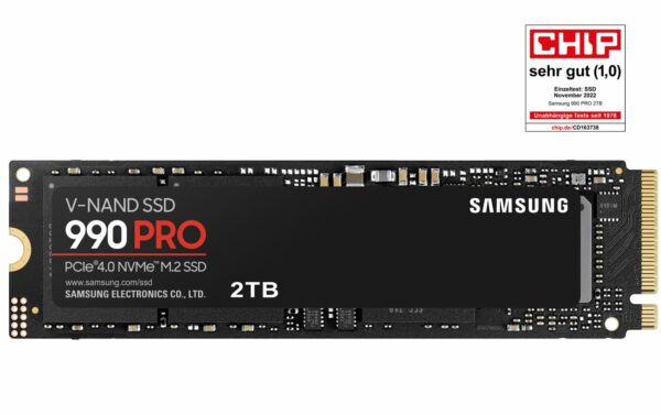 Kurzinfo: Samsung 990 PRO MZ-V9P2T0BW - SSD - verschlüsselt - 2 TB - intern - M.2 2280 - PCIe 4.0 x4 (NVMe) - 256-Bit-AES - TCG Opal Encryption 2.0 Gruppe Festplatten Hersteller Samsung Hersteller Art. Nr. MZ-V9P2T0BW Modell 990 PRO MZ-V9P2T0BW EAN/UPC 8806094215038 Produktbeschreibung: Samsung 990 PRO MZ-V9P2T0BW - SSD - 2 TB - PCIe 4.0 x4 (NVMe) Typ Solid State Drive - intern Kapazität 2 TB Hardwareverschlüsselung Ja Verschlüsselungsalgorithmus 256-Bit-AES NAND-Flash-Speichertyp TLC (Triple-Level Cell) Formfaktor M.2 2280 Schnittstelle PCIe 4.0 x4 (NVMe) Datenübertragungsrate 8 GBps Merkmale TRIM-Unterstützung