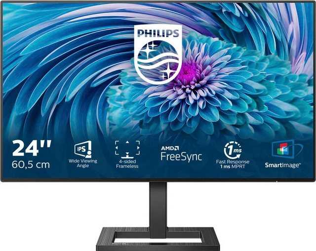 Philips 242E2FA LCD-Monitor (60,5 cm/23,8 „, 1920 x 1080 px, Full HD, 4 ms Reaktionszeit, 75 Hz, LCD)