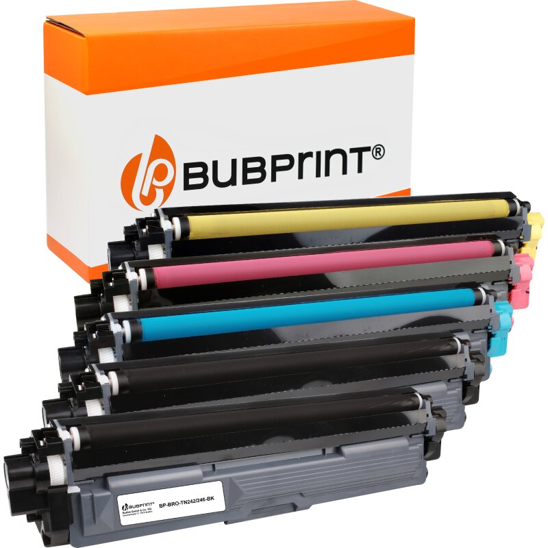 Bubprint 5x Kompatibel für Brother TN-242 TN-246 DCP-9022CDW HL-3142CW HL-3152CDW 3172CDW MFC-9142CDN MFC-9332CDW MFC-9342CDW TN-242BK TN-242C TN-242M TN-242Y