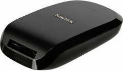 SanDisk Extreme Pro CFexpress Card ReaderEigenschaften:Kartenlesegerät für CFexpress Typ-B-KartenSchnittstelle: USB-C 3.1 Gen 2Abmessungen (B x H x L): 63 x 23