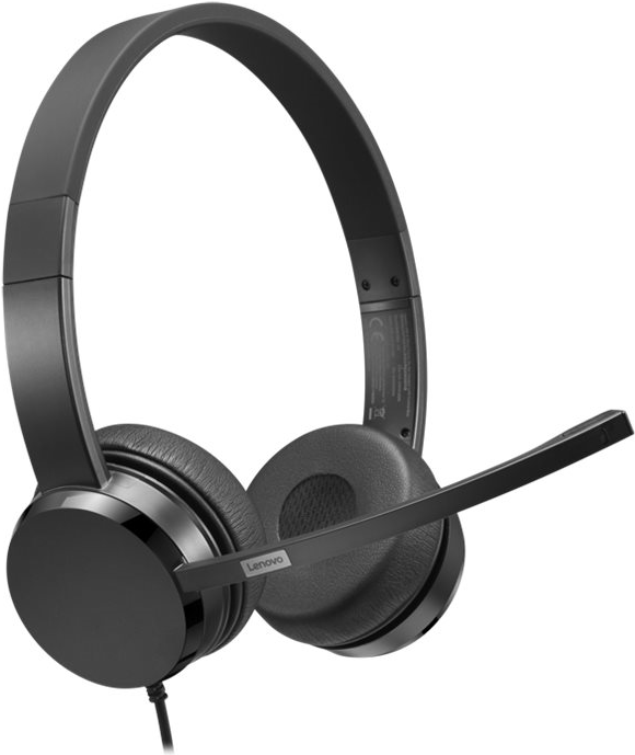 Kurzinfo: Lenovo - Headset - On-Ear - kabelgebunden - USB-A - Schwarz - CRU - für ThinkCentre M60q Chromebox