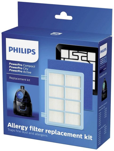 Philips Staubsaugerbeutel Philips PowerPro Compact und Active Filter-Austausch-Kit 1 St.