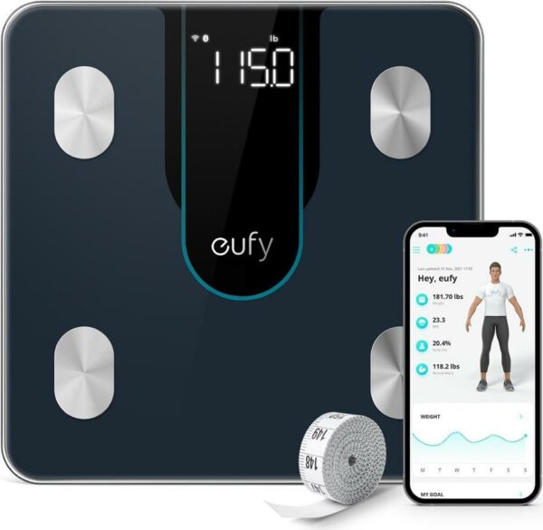 ANKER Eufy Smart Scale P2 Black - Personenwaage