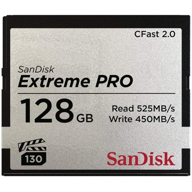 Die richtige Wahl für Profikameras und -camcorder. Die SanDisk Extreme PRO® CFast™ 2.0 Speicherkarte liefert die hohe Performance