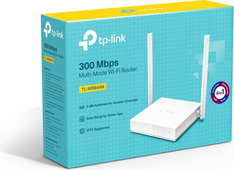 TP-LINK TL-WR844N WLAN-Router Einzelband (2,4GHz) Schnelles Ethernet Weiß (TL-WR844N)