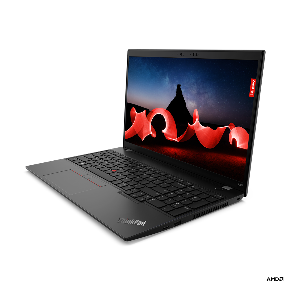 Lenovo ThinkPad L15 Gen 4 21H7 – 180°-Scharnierdesign – AMD Ryzen 5 Pro 7530U / 2 GHz – Win 11 Pro – Radeon Graphics – 16 GB RAM – 512 GB SSD TCG Opal Encryption 2, NVMe – 39.6 cm (15.6) IPS 1920 x 1080 (Full HD) – 802.11a/b/g/n/ac/ax (Wi-Fi 6E) – Thunder Black – kbd: Deutsch (21H7000LGE)