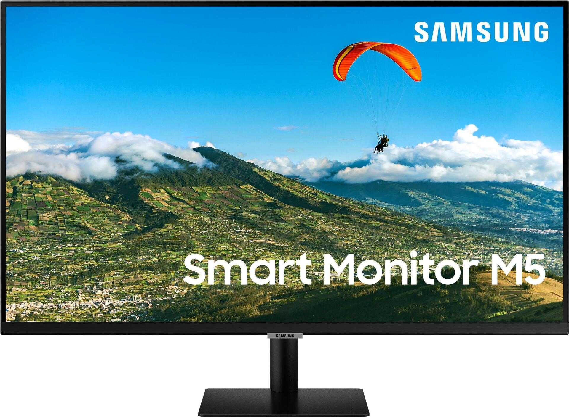 Kurzinfo: Samsung S32AM502NR - M5 Series - LED-Monitor - Smart - 80 cm (32) - 1920 x 1080 Full HD (1080p) @ 60 Hz - VA - 250 cd/m² - 3000:1 - HDR10 - 8 ms - 2xHDMI - Lautsprecher - Schwarz Gruppe Monitore Hersteller Samsung Hersteller Art. Nr. LS32AM502NRXEN Modell S32AM502NR EAN/UPC 8806092182134 Produktbeschreibung: Samsung S32AM502NR - M5 Series - LED-Monitor - Full HD (1080p) - 80 cm (32) - HDR Gerätetyp LED-hintergrundbeleuchteter LCD-Monitor - 80 cm (32) - Smart Monitor Energie Effizienzklasse Klasse E Energieverbrauch pro Jahr 38 kWh Leistungsaufnahme im Ein-Zustand 26 W Leistungsmerkmale 802.11a/b/g/n/ac Netzwerkadapter