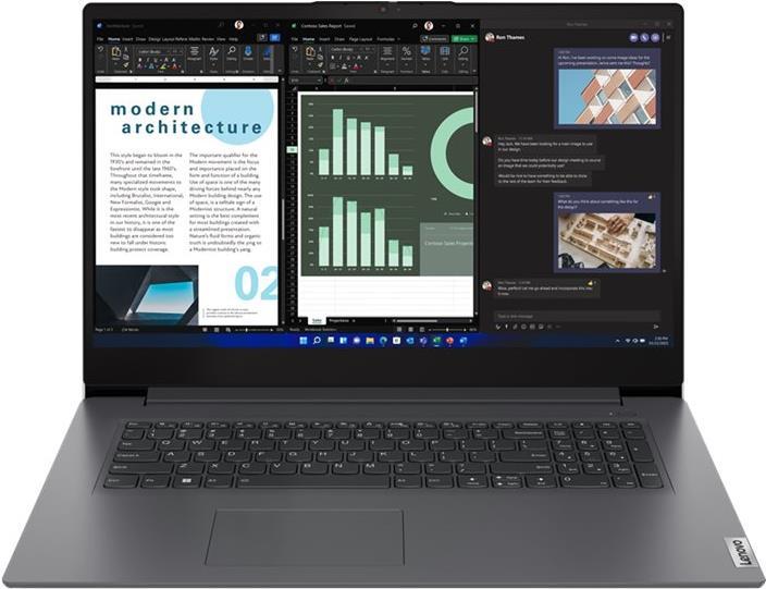 Lenovo V17 G4 IRU 83A2 – Intel Core i5 1335U / 1.3 GHz – Win 11 Pro – Intel Iris Xe Grafikkarte – 16 GB RAM – 512 GB SSD NVMe – 43.9 cm (17.3) IPS 1920 x 1080 (Full HD) – Wi-Fi 6 – Iron Gray – kbd: Deutsch