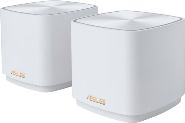 Kurzinfo: ASUS ZenWiFi XD5 - WLAN-System (2 Router) - bis zu 325 Quadratmeter - Netz - GigE - Wi-Fi 6 - Dual-Band Gruppe Bridges & Router Hersteller ASUS Hersteller Art. Nr. 90IG0750-MO3B40 Modell ZenWiFi XD5 EAN/UPC 4711081281245 Produktbeschreibung: ASUS ZenWiFi XD5 - WLAN-System - Wi-Fi 6