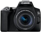 Canon EOS 250D – Digitalkamera – SLR – 24.1 MPix – APS-C – 4K / 25 BpS – 3x optischer Zoom EF-S 18-55mm IS STM-Objektiv – Wi-Fi, Bluetooth – Schwarz