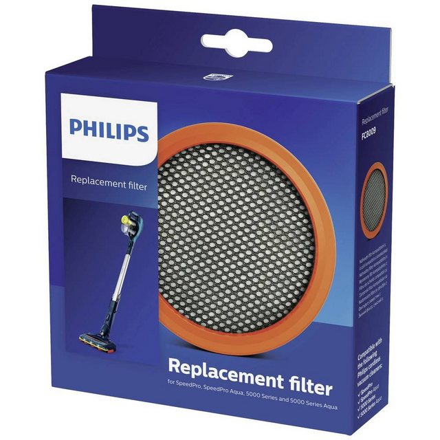 Philips Staubsaugerbeutel SpeedPro (Aqua)Abwaschbarer Schaumfilter