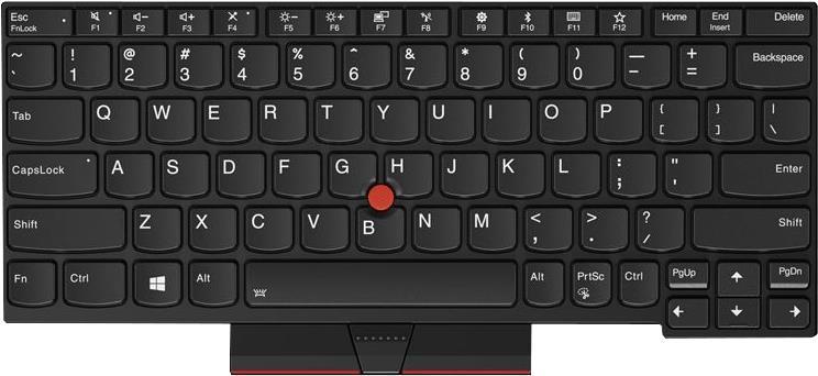 Lenovo Chicony – Ersatztastatur Notebook – mit Trackpoint – QWERTY – Norwegisch – FRU (01YP020)