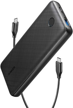 ANKER PowerCore III Sense 20000 – Powerbank – 20000 mAh – 20 Watt – 3 A – IQ, IQ 3.0, PD – 3 Ausgabeanschlussstellen (USB, 24 pin USB-C) – Schwarz (A1365G11)