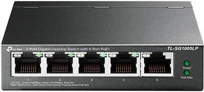 TP-Link TL-SG1005LP – V1 – Switch – unmanaged – 5 x 10/100/1000 (4 PoE+) – Desktop, wandmontierbar – PoE+ (40 W)