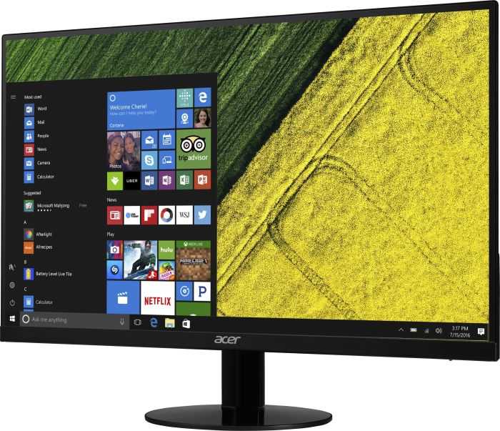 Acer SA270 Abi LED-Monitor 68.6 cm 68,60cm (27) 1920 x 1080 Full HD 1080p @ 75 Hz IPS 250 cd/m² 1000:1 4 ms HDMI VGA Schwarz [Energieklasse E] (UM.HS0EE.A04)