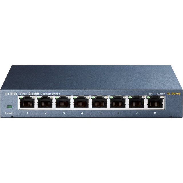 Der 8-Port-Gigabit-Desktop-Switch TP-LINK TL-SG108 bietet eine einfache Möglichkeit