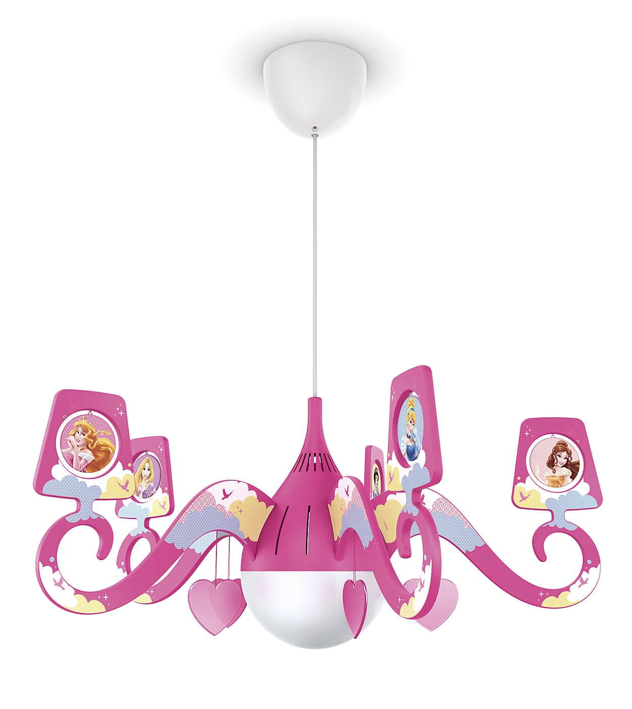 Philips Philips Deckenleuchten myKidsroom  Prinzessinnen, Pink, weiß, Kunststoff, 717572816