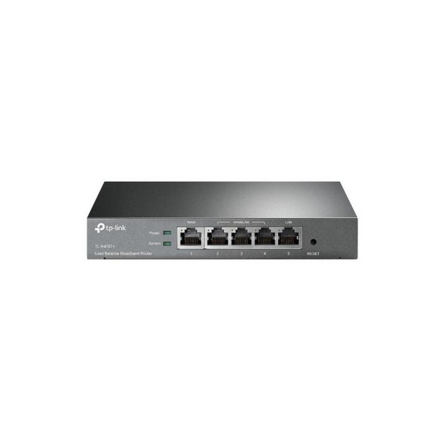 TP-Link TL-R470T+ – 5-Port Multi-WAN-Router, 1x LAN, 1x WAN, 3x LAN/WAN Netzwerk-Switch