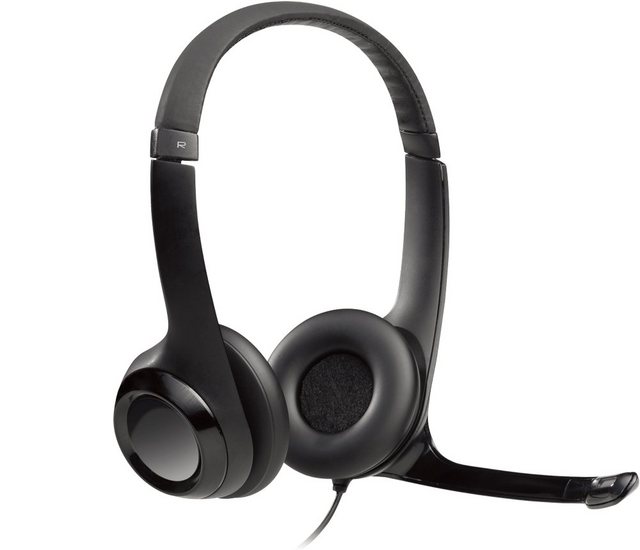 Logitech H390 USB Stereo mit Mikrofon schwarz 981-000406 Headset