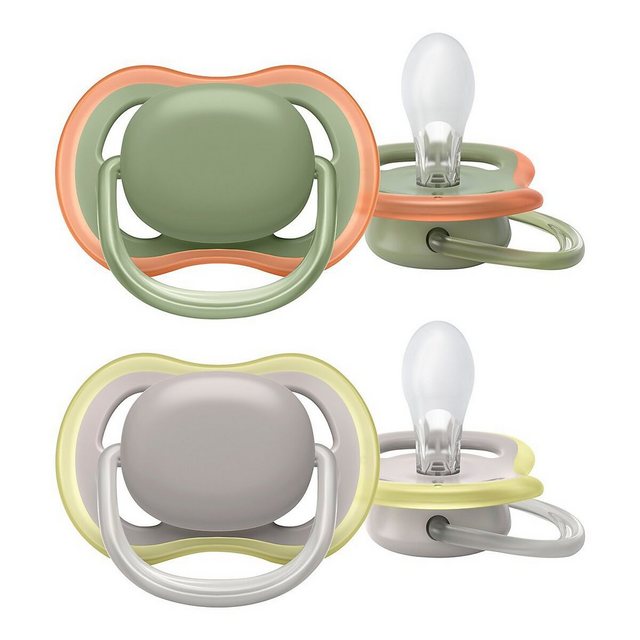 Die Philips Avent Ultra Air Schnuller begeistern nicht nur mit ihrem Design. Das leichte Saugschild verfügt über große Öffnungen