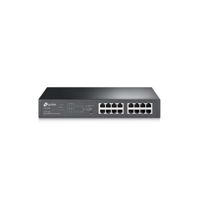 TP-Link TL-SG1016PE – PoE-Switch, 16x GLAN (8x PoE), 802.3af/at,… Netzwerk-Switch