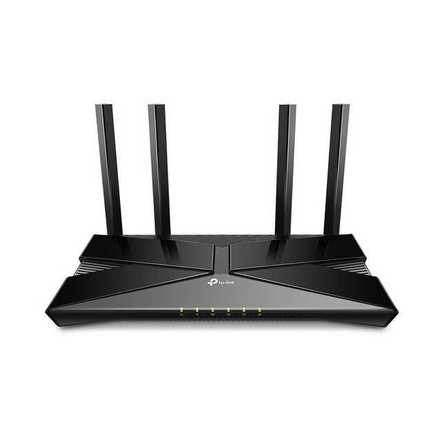 TP-Link Archer AX10 AX1500 Dualband Wi-Fi 6 Router WLAN-Router, Gigabit WLAN, Router 4, Antennen, OFDMA MU-MIMO, Schwarz