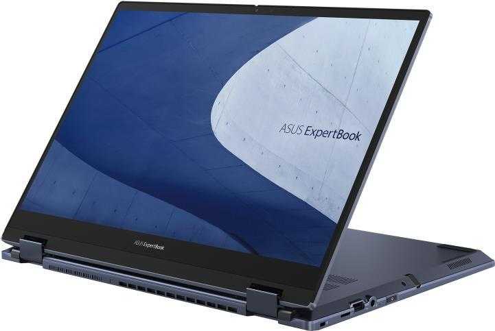 ASUS ExpertBook B5 Flip OLED B5602FBA-MI0062X – Flip-Design – Intel Core i7 1260P / 2,1 GHz – Win 11 Pro – Intel Iris Xe Grafikkarte – 16GB RAM – 512GB SSD NVMe – 40,6 cm (16) OLED Touchscreen 3840 x 2400 (WQUXGA) – 802,11a/b/g/n/ac/ax (Wi-Fi 6E) – Star Black (90NX05L1-M00250)