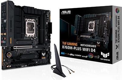 TUF GAMING B760M-PLUS D4 Das TUF GAMING B760M-PLUS D4 vereint alle wesentlichen Elemente der neuesten Intel® Prozessoren mit spieletauglichen Funktionen und bewährter Haltbarkeit. Mit Komponenten in Militärqualität